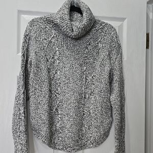 Women's Gray Turtleneck Sweater